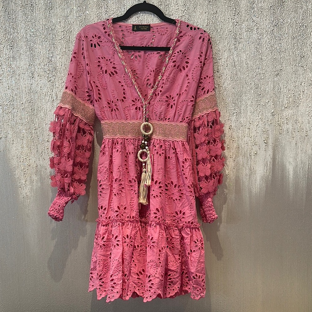 Pink Lace Dress